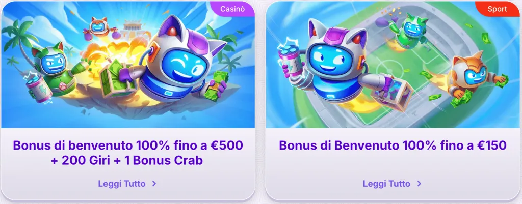 Bonus e promozioni di RoboCat